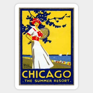 1913 Chicago The Summer Resort Sticker